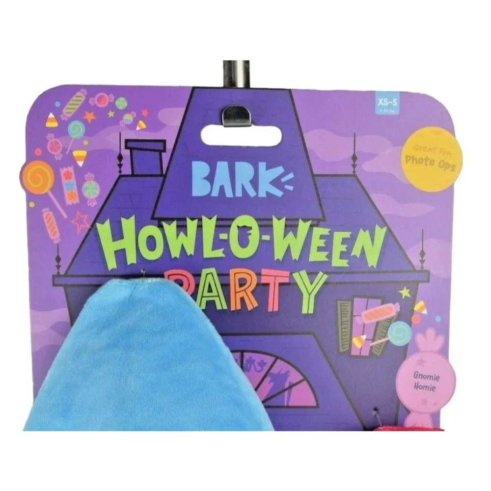 Bark Howl-O-Ween Party Dog Costume Photo Props - Gnomie Homie Size: XS/S New